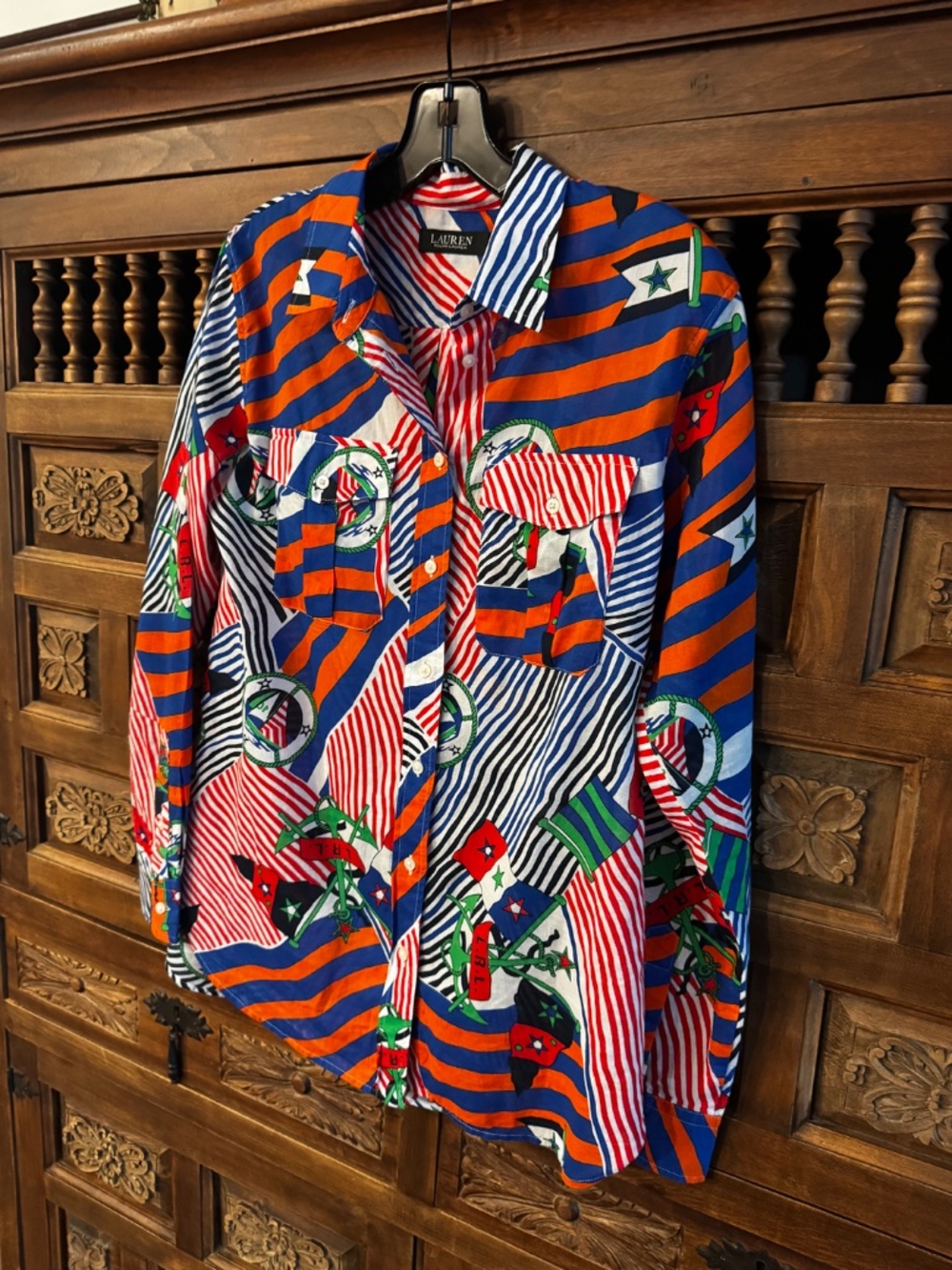 Ralph Lauren Button Down Blouse - Picture 2 of 5